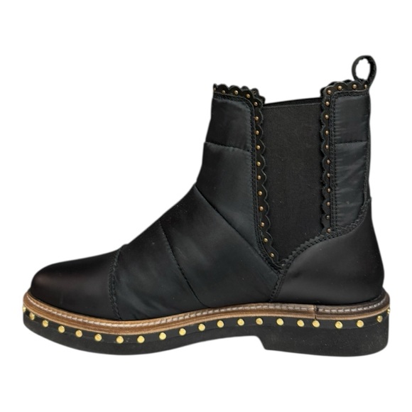 Free People Atlas Puffer Chelsea Boot Black Size 38.5 (US 8) New in Box - Picture 4 of 15